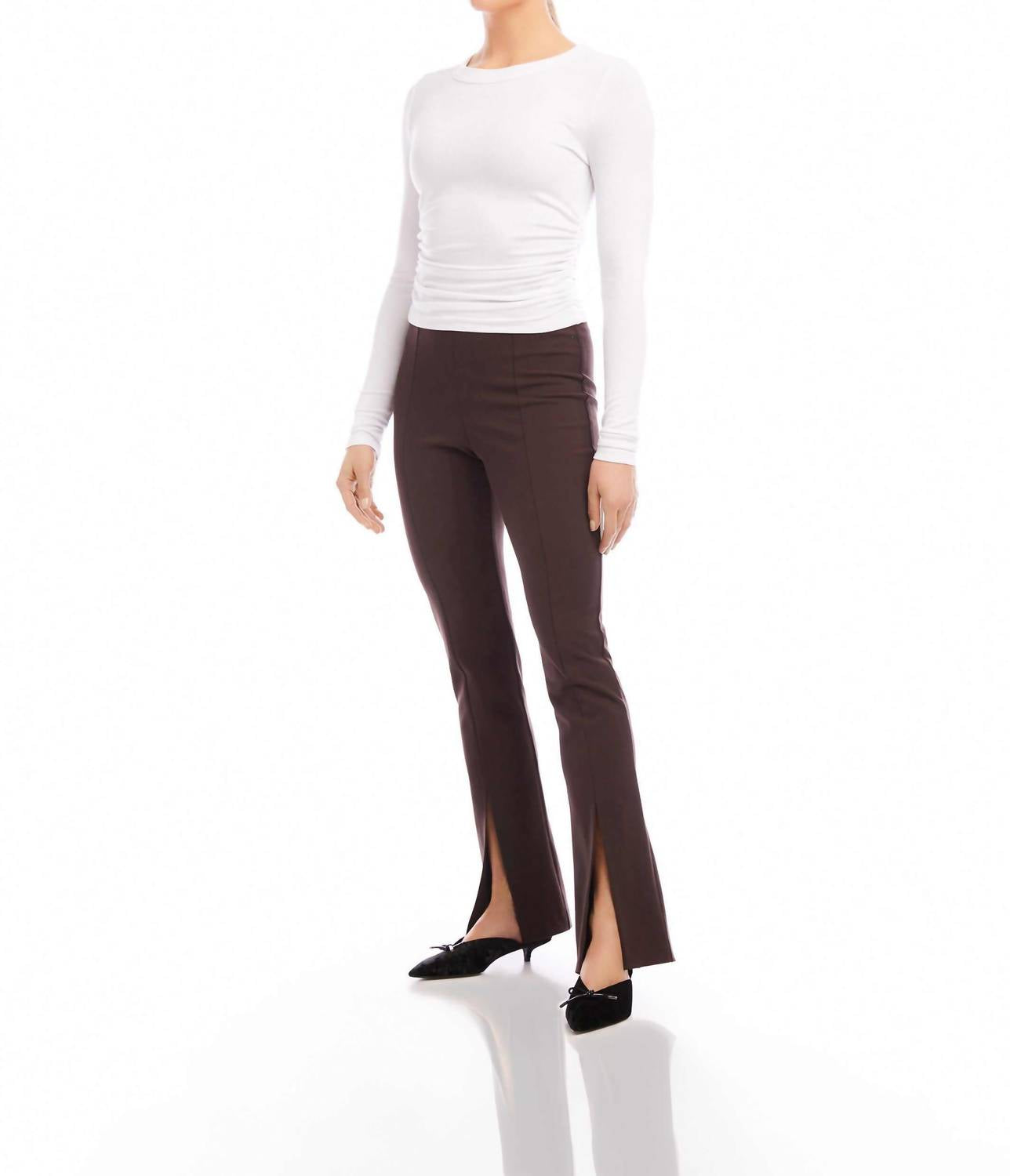 Fifteen Twenty - Harlow Front Slit Bootcut Pants