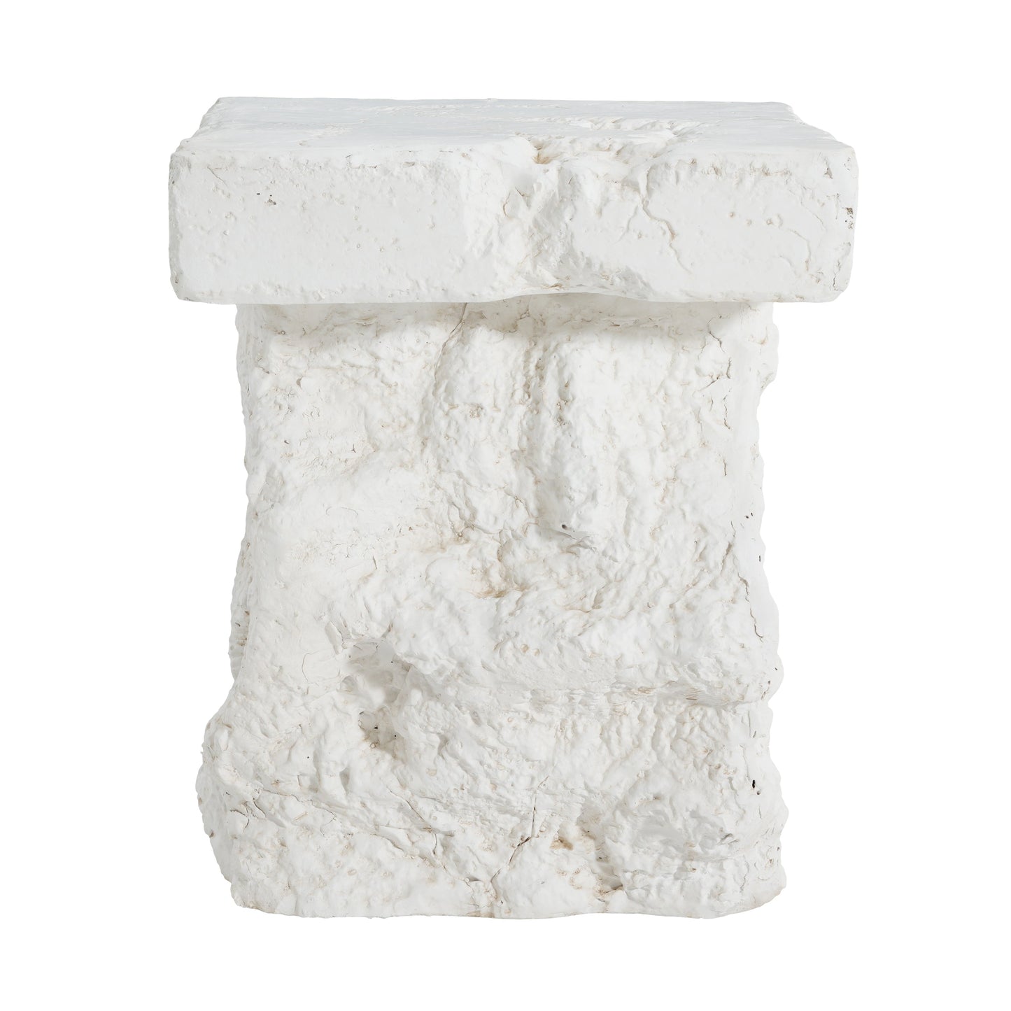 Talia Outdoor Patio Modern Artistry MGO Side Table, White