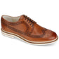 Kenneth Cole Reaction Masculino Vertical Lace Up Casual Marrom Tamanho 8,5 M