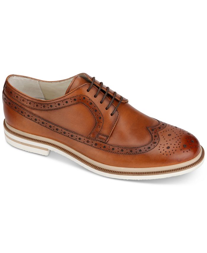 Kenneth Cole Reaction Masculino Vertical Lace Up Casual Marrom Tamanho 8,5 M