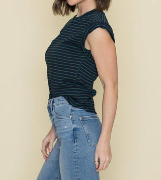 Pistola - Blusa Olivia com mangas curtas enroladas