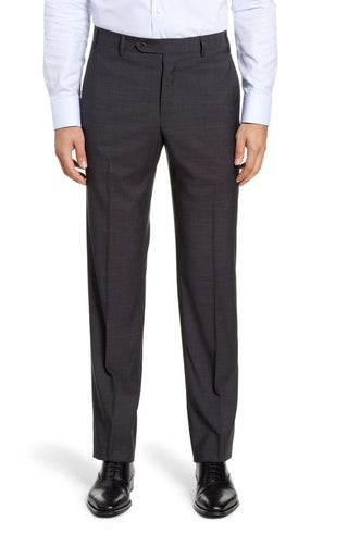 Calças Zanella Devon de lã com bolinhas na frente, tamanho 34, azul