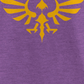 Camiseta gráfica Nintendo Girl's Legend of Zelda Triforce roxa, tamanho médio