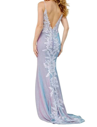 Jovani - Vestido de festa justo com corpete bordado