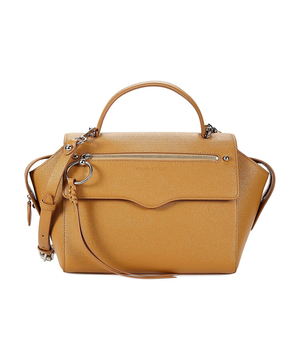 Bolsa de couro Gabby feminina Rebecca Minkoff, bege