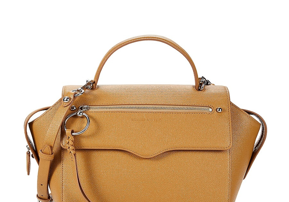 Bolsa de couro Gabby feminina Rebecca Minkoff, bege