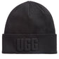 Gorro UGG Masculino com Logo 3D Preto Tamanho Regular