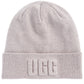Gorro UGG Masculino com Logo 3D Cinza Tamanho Regular