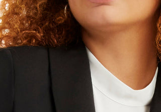 Blazer Ali Plus Size Feminino Eloquii em Preto - Tamanho 18W