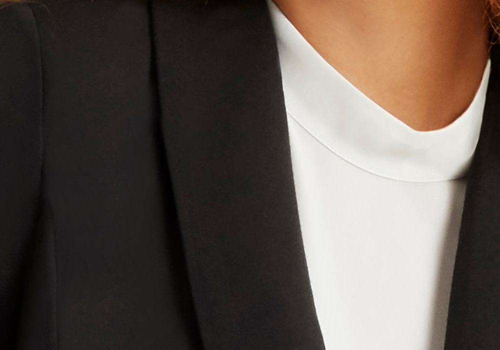 Blazer Ali Plus Size Feminino Eloquii em Preto - Tamanho 18W