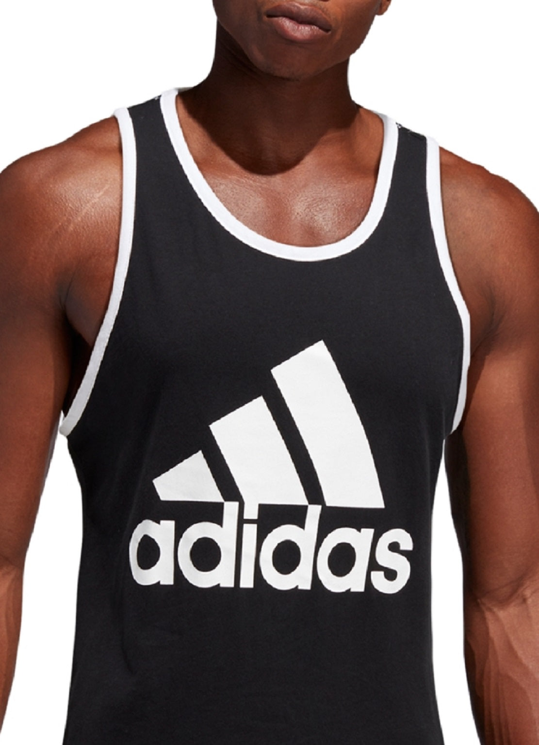 Regata Adidas Masculina Logo Preta Tamanho XXG