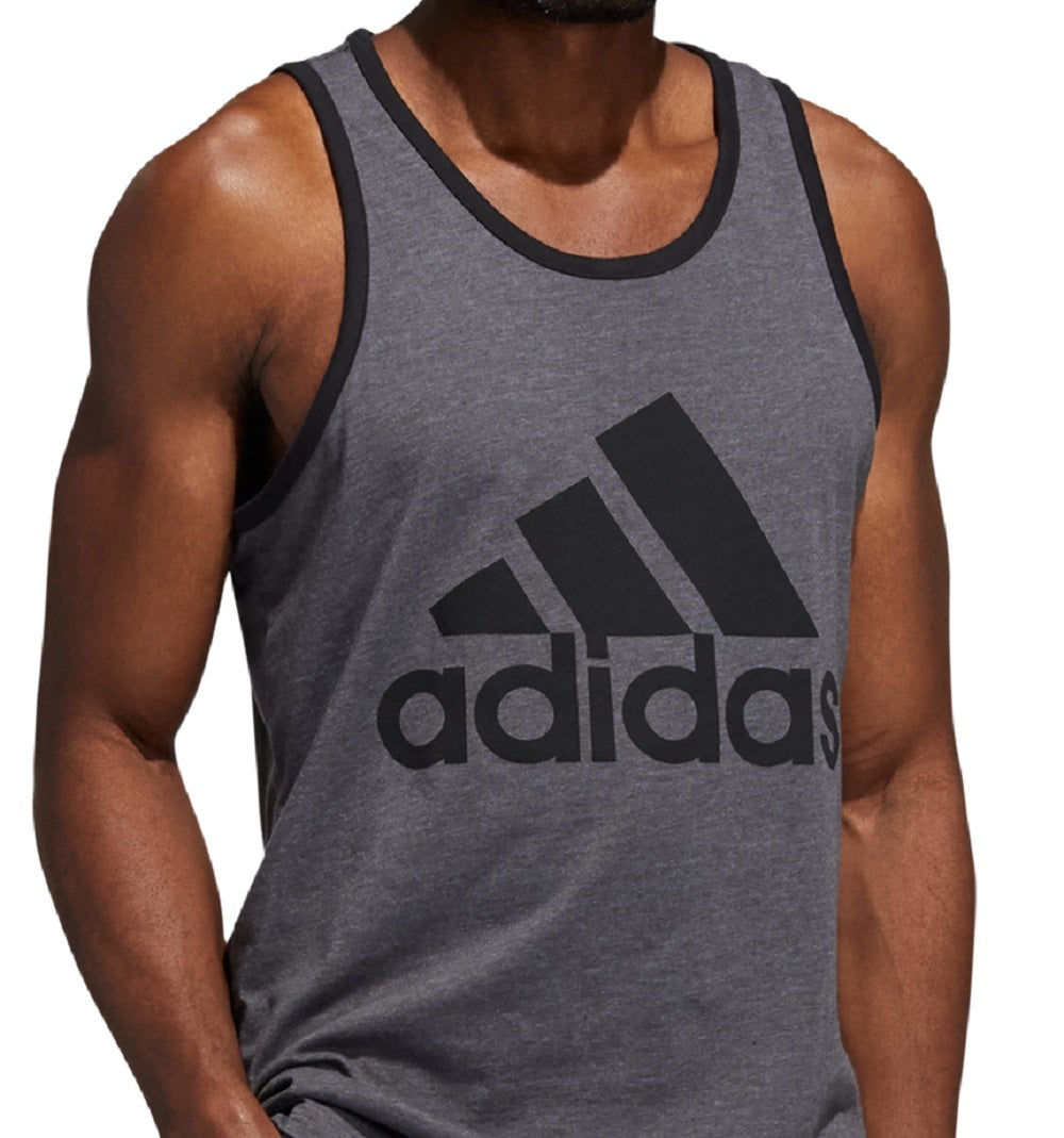 Regata Adidas Logo Masculina Cinza Tamanho P