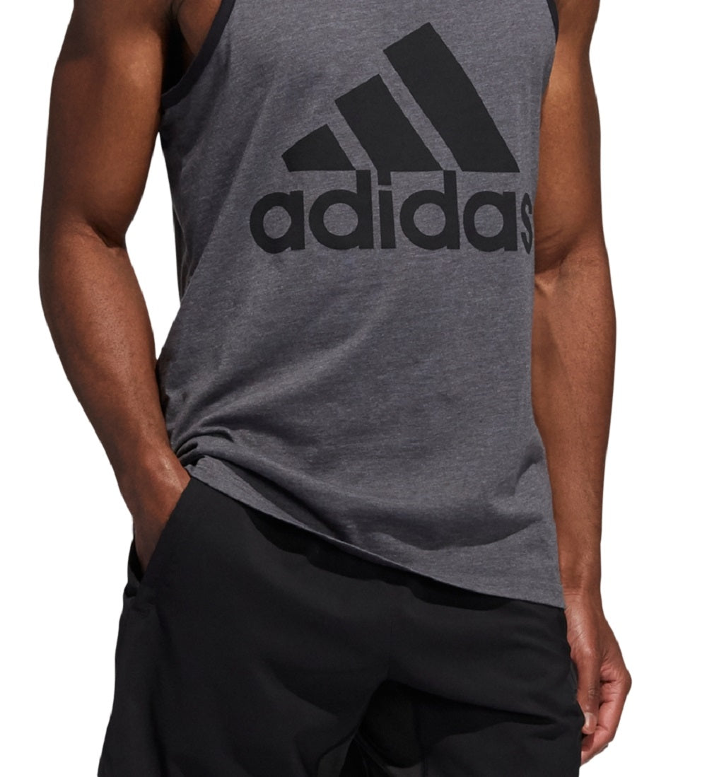 Regata Adidas Logo Masculina Cinza Tamanho P