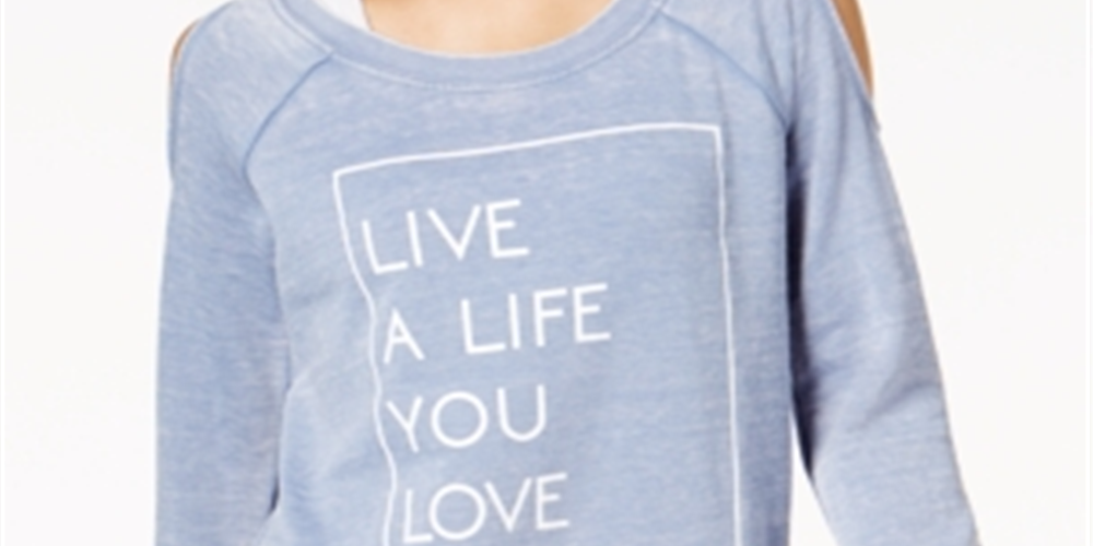 Blusa feminina com estampa de ombro descoberto ID Ideology azul