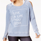 Blusa feminina com estampa de ombro descoberto ID Ideology azul