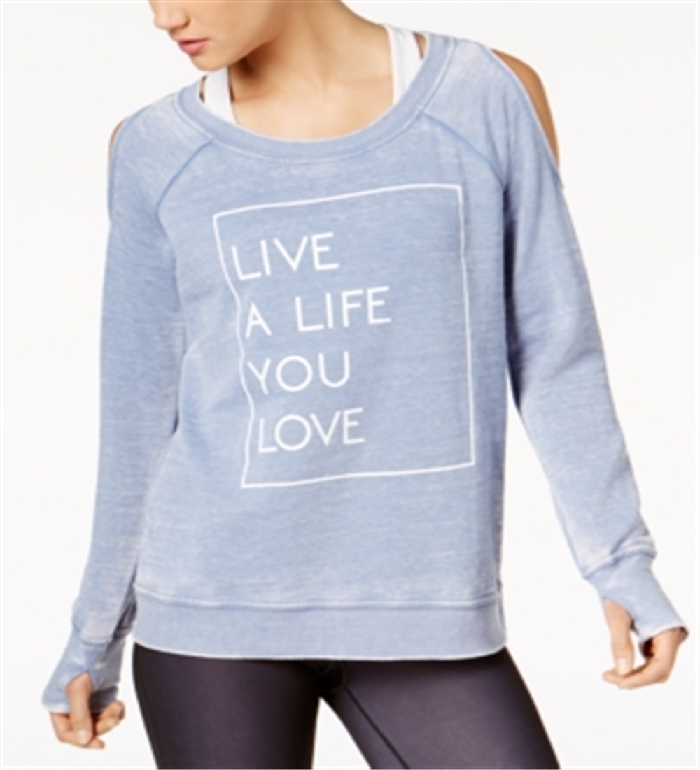 Blusa feminina com estampa de ombro descoberto ID Ideology azul