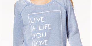 Blusa feminina com estampa de ombro descoberto ID Ideology azul