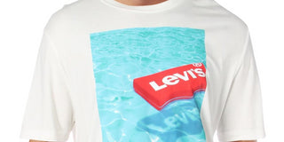 Camiseta Levi's Masculina com Logotipo Flutuante, Branca, Tamanho X-G