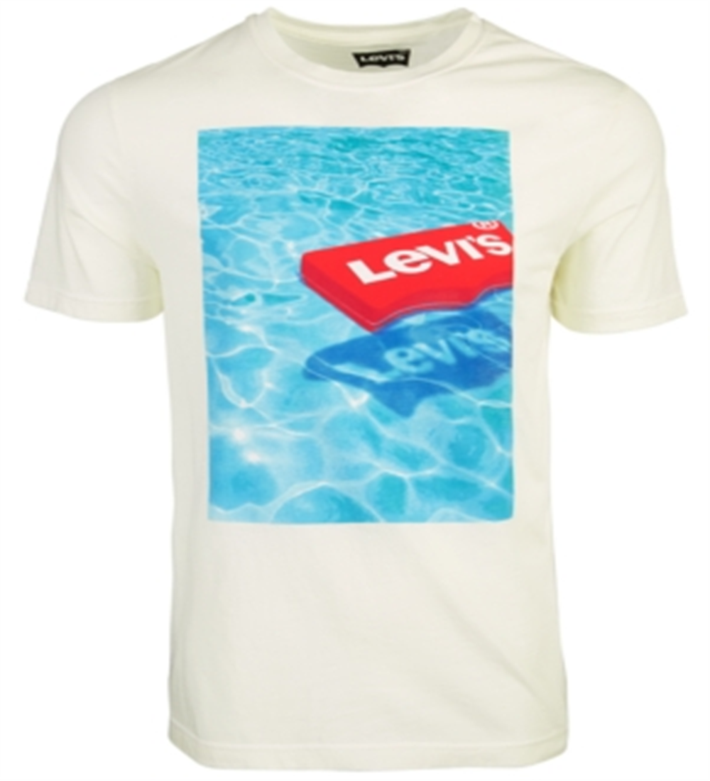 Camiseta Levi's Masculina com Logotipo Flutuante, Branca, Tamanho XXG