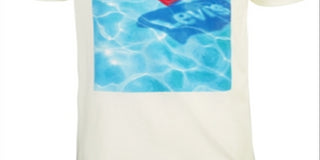 Camiseta Levi's Masculina com Logotipo Flutuante, Branca, Tamanho XXG