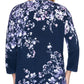 Alfred Dunner Suéter Feminino Wisteria Lane Assimétrico Estampado Floral Azul Tamanho 3X