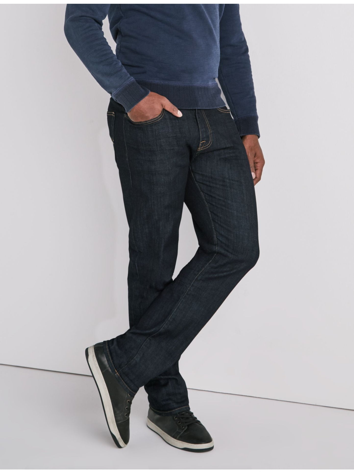 Calça Jeans Masculina Lucky Brand Athletic Slim Fit Coolmax Azul Tamanho 42X30