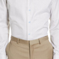 Camisa xadrez David Donahue Trim Fit em branco/duna, tamanho 15,5 - 34