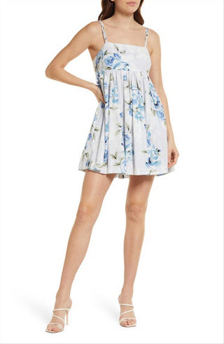 Vestido babydoll Willow Rubi azul claro, tamanho grande