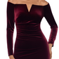 Vestido de veludo feminino XSCAPE ombro a ombro vermelho tamanho 10