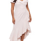 Vestido feminino XSCAPE ombro a ombro bege tamanho 18W