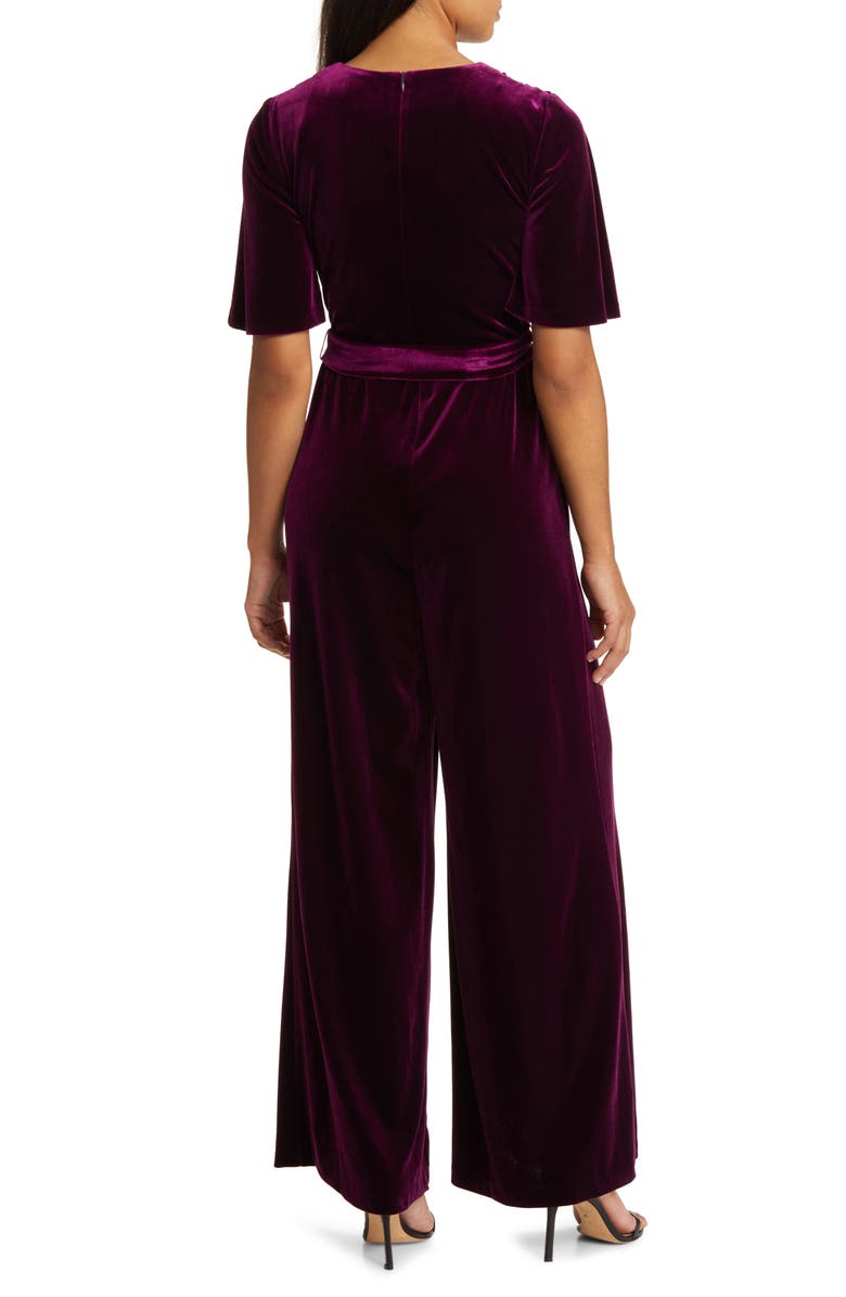 Macacão Eliza J Faux Wrap Azul, Tamanho 18