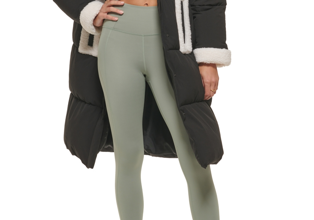 Levi's Faux Shearling Trim Puffer Parka em preto, tamanho X-S