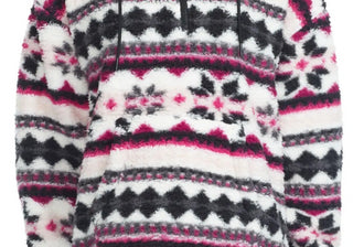 Jaqueta com capuz masculina Marc New York Teddy Fleece preta, tamanho X-G