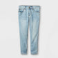 art class™ Calça jeans super elástica super skinny para meninos, azul claro, tamanho 12
