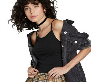 Regata feminina preta Wild Fable, tamanho P