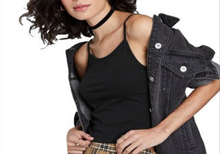 Regata feminina preta Wild Fable, tamanho P