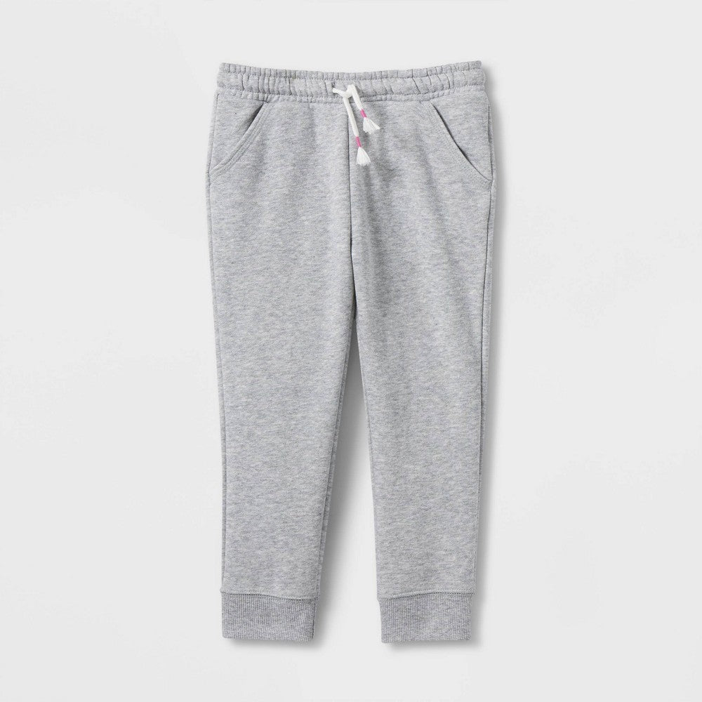 Calça jogger de lã lisa para meninas, tamanho 5T, cinza, Cat &amp; Jack