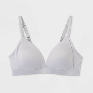 Women's Lightly Lined Wirefree Lounge Bra Auden Light Gray Size 38D