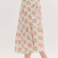 Entro - Floral Tiered Midi Skirt