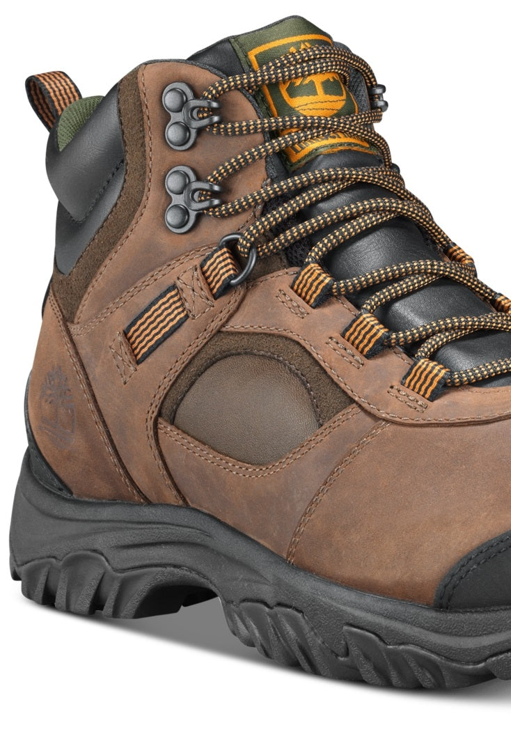 Botas de caminhada Timberland Mt. Major Mid impermeáveis ​​masculinas, marrom, tamanho 8