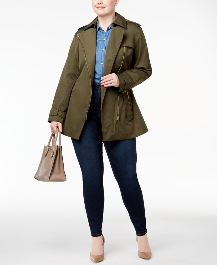 Michael Kors Casaco Feminino com Zíper Verde Tamanho 3X