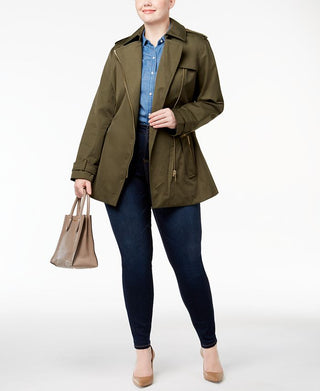 Michael Kors Casaco Feminino com Zíper Verde Tamanho 3X