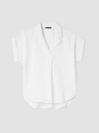 Eileen Fisher - Women's Notch Collar Top