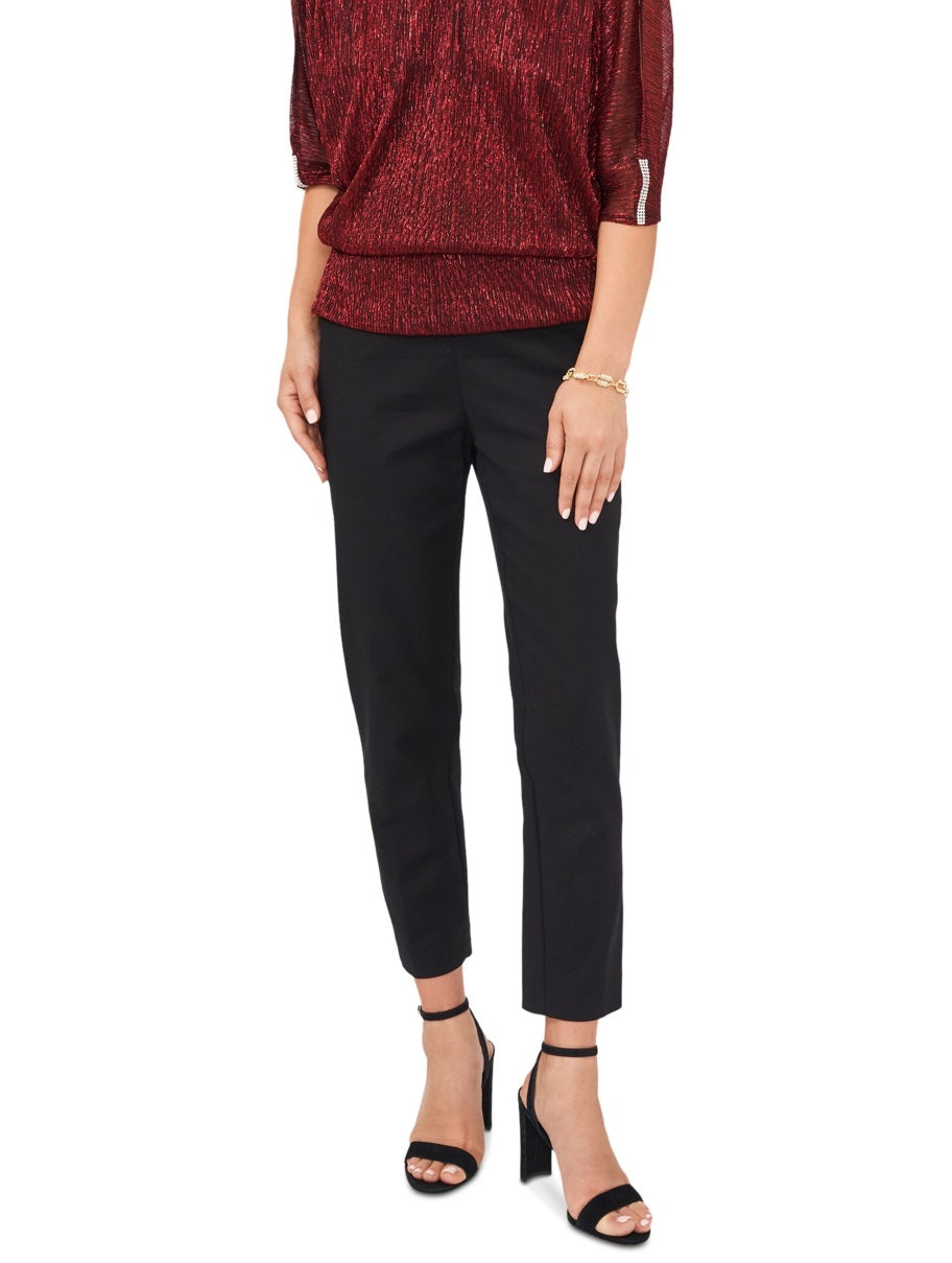 Top feminino MSK com decote profundo e ombros descobertos, tamanho pequeno, vermelho