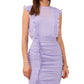 Vestido tubinho franzido MSK feminino roxo tamanho médio