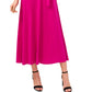 Vestido midi feminino MSK com decote em V, rosa, tamanho extragrande