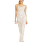Jump Apparel Vestido feminino com glitter, branco, tamanho 3