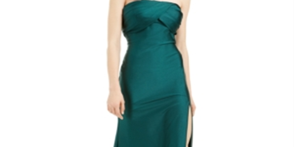 Vestido sem alças franzido Jump Junior's Verde Tamanho 0