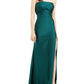Vestido longo de festa feminino Jump em cetim verde tamanho 3
