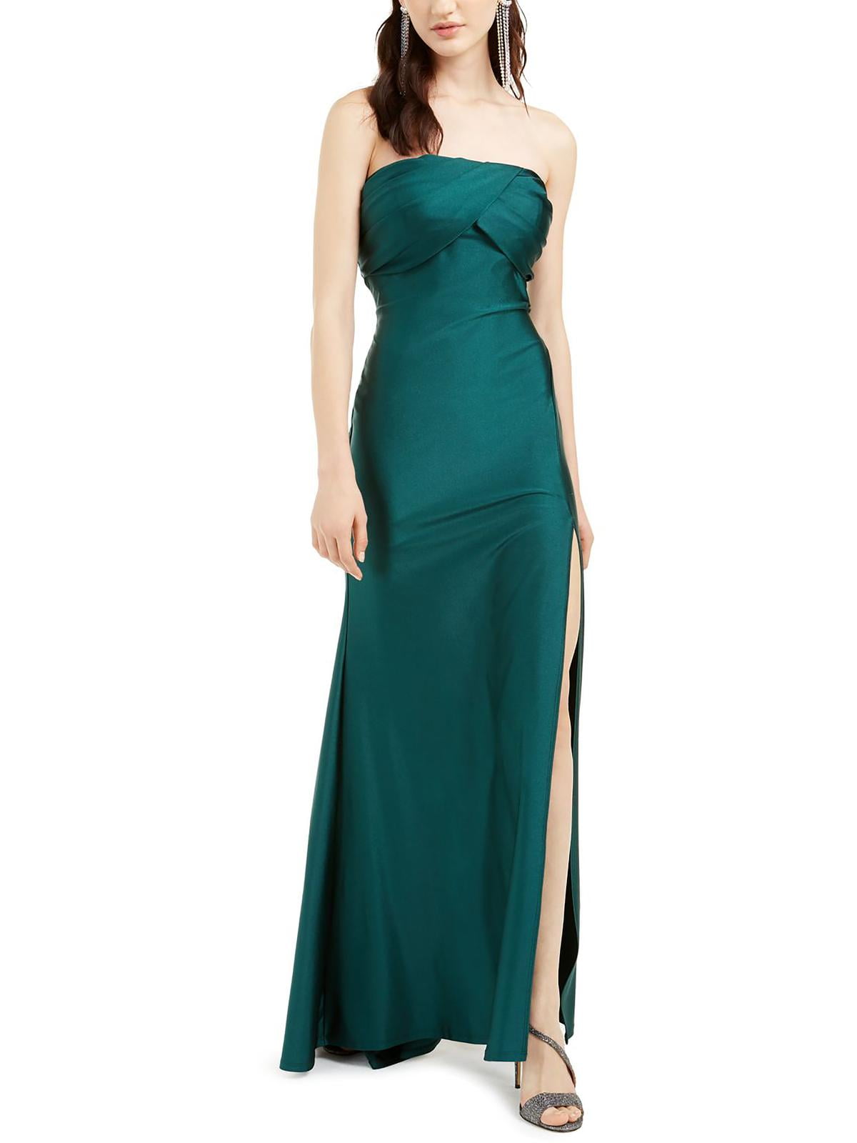 Vestido longo de festa feminino Jump em cetim verde tamanho 3